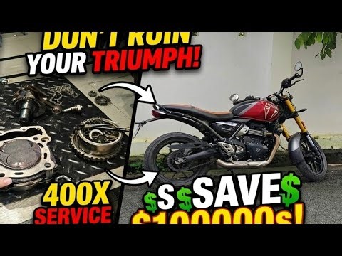 How to do the basic triumph speed 400 or 400x engine service