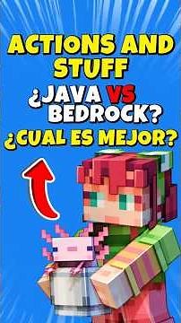 ACTIONS AND STUFF: BEDROCK vs. JAVA - Which is better? 🤔 #minecraft