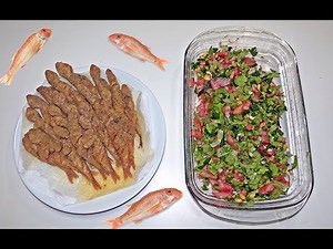 Red Mulldet Fish Spicy Fried Recipe And Salad