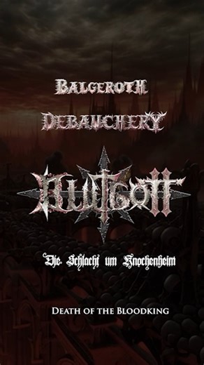 BLUTGOTT (Debauchery, Blood God, Balgeroth) on Instagram: "Der kataklysmische Endkampf zwischen Balgeroth, dem Bloodking von Knochenheim, und Luziferon, dem mächtigsten aller Dämonenherrscher der Hölle. Ein Krieg, dessen Flammen sich über hunderttausende Welten ergießen – von Eden bis zur Welt des Nazareners selbst. Im Krieg des Balgeroth wird das faschistische Imperium der Menschen vernichtet. Asgard fällt, die Götterreiche von Walhalla werden geschändet und in apokalyptischer Schlachten verwüs