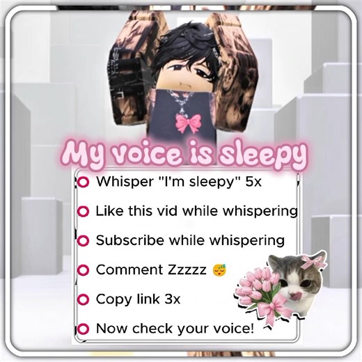 My voice is sleepy 😴 #roblox #robloxshorts #shorts #viral #trythis