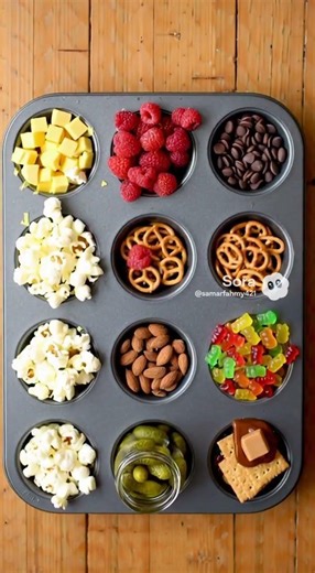 Muffin Tin Snack Organizer (Perfect for Kids & Movie Nights!) #LifeHacks #KitchenHacks #SnackHack