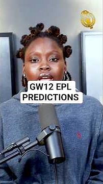 Premier League Gameweek 12 Predictions ⚽🔥 #premierleague #predictions