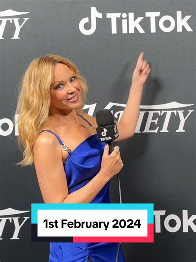 📆 1st February 2024 - Kylie attended the Variety Cover Party presented by TikTok in California #kylieminogue #padampadam #kylieonthisday #kylielovers #kylie