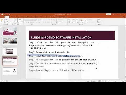 Installation of FluidSIM 5 Demo software