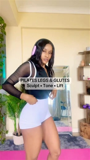 Slow, controlled Pilates = sculpted legs & lifted glutes 🍑