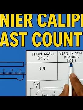 Vernier callipers/least count| calculation