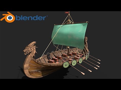 Learn to Make Viking Longship in Blender 2.9