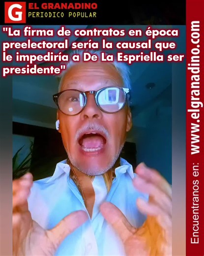 #Politica | Una nueva demanda de nulidad electoral contra #AbelardoDeLaEspriella, con base en dos contratos que su firma —De la Espriella Lawyers Enterprise SAS— suscribió con el Estado durante la campaña presidencial podría ser la causal que le impediría asumir como Presidente de la República. El primero, por $357 millones, fue firmado el 23 de enero de 2026 con el Distrito de Barranquilla; el segundo, por $100 millones, se pactó tres días después con la Gobernación del Atlántico. Ambos contrat