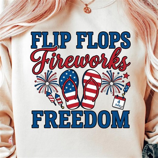 Flip Flop Fireworks Freedom Png, Patriotic Flip Flops Png, Girls 4th of July Summer Png, Independence Day Png, Fourth of July Png - Etsy