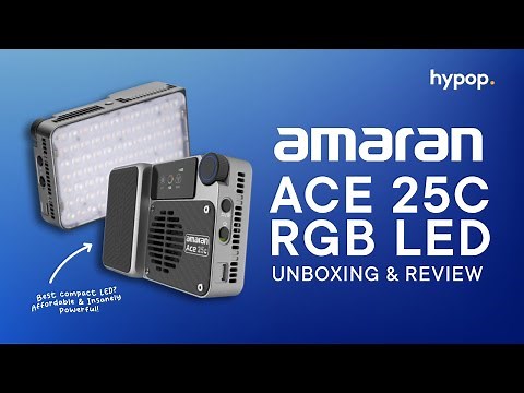 Best Compact LED Light? Affordable & Insanely Powerful 🔥 | amaran Ace 25c | Unboxing & Review