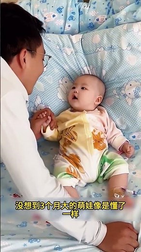 Dad is going on a business trip, and the adorable child keeps talking to him.