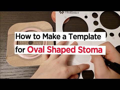 How to create a template for oval shaped stoma