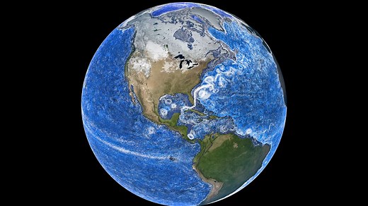 Oceans in Motion: Mesmerizing Views of Earth's Underwater Highways | NASA FriendsofNASA.org: This data visualization showing ocean currents around the world uses data from NASA’s ECCO model, or Estimating the Circulation and Climate of the Ocean. The model pulls data from spacecraft, buoys, and other measurements. Credit: NASA's Goddard Space Flight Center Kathleen Gaeta Greer (GSFC AMA): Lead Producer Josh Willis (NASA JPL): Lead Scientist Greg Shirah (NASA GSFC): Lead Visualizer Atousa Saberi