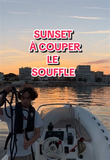 Sunset à couper le souffle à Toulon — boatlife et top speed