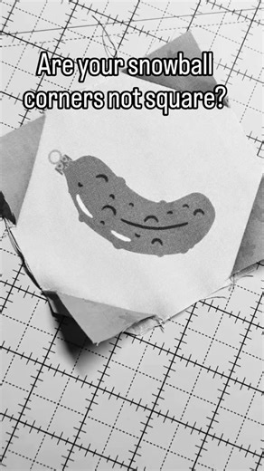 Do you find that when you make a snowball corner, that they tend to end up crooked and your block isn't square? It can be a nightmare! Well, have I got the solution for you! Rather than trimming and then pressing, press FIRST, then trim. #quiltertip #quilttrick #quiltreel #sewingtip #tipsandtricks #quilttutorial #sbowballcorner #stirchandflip #duenorthhandmadepattern | Due North Handmade
