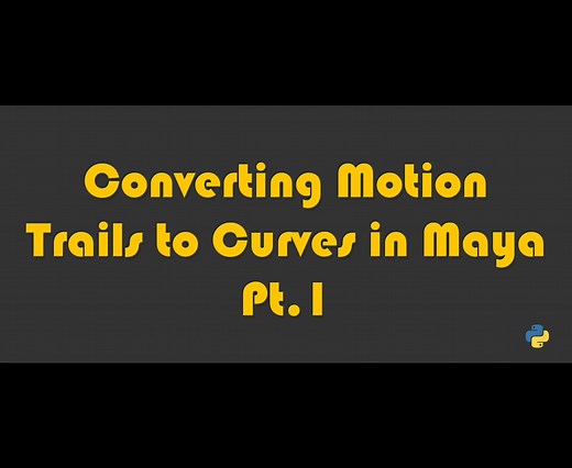 Creating a Curve from a Motion Trail with Python in Maya pt. 1