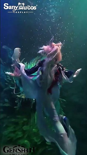 🌊💙Genshin Impact Cosplay Sangonomiya Kokomi Cosplay Costume Plus Size showcase💙🌊 #sanymucos #cosplay