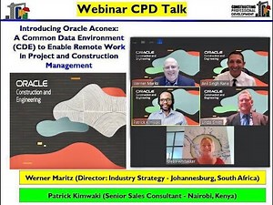 Introducing Oracle Aconex : A Common Data Environment to Enable Remote Work in Projects & Management
