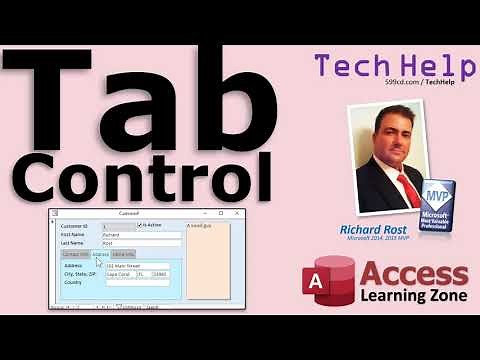 How to Use a Tab Control in Microsoft Access to Group Other Controls Together (Tab Pages)