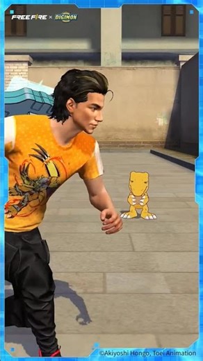 Agumon, stop mimicking me!Gotcha!😤😂