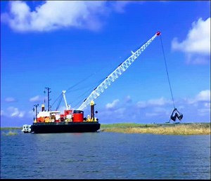 CAT 336 Marsh Buggy Coastal Restoration in Venice,LA #buildingabetterlouisiana #caterpillar #trimble #sitechlouisiana #fy #fyp @Building A Better Louisiana
