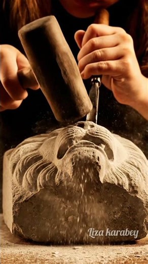 From raw stone to intricate art. 🤯 #Craftsmanship #satisfying