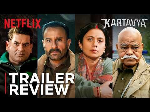 SAIF ALI KHAN IS BACK! 🔥 Kartavya Trailer Review | Netflix Crime Drama | Shiv
