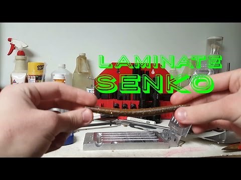 How to make laminate plated two colored senkos worms