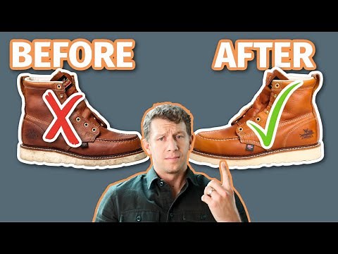 How to Use SADDLE SOAP on Boots | CLEANING Leather Boots