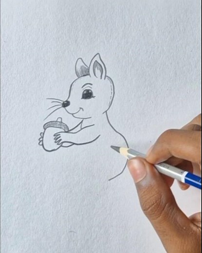 HOw to draw a squirrel step by step very easy/#pencildrawing # shorts
