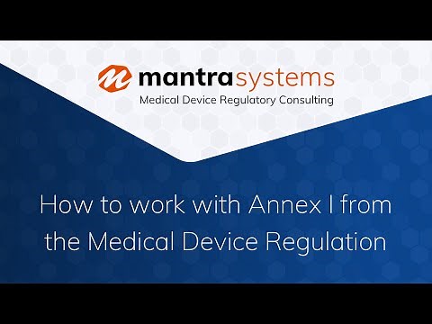 How to work with Annex I from the Medical Device Regulation (EU MDR)