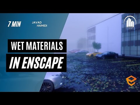 Wet Effect in Enscape-Wet Material in Revit