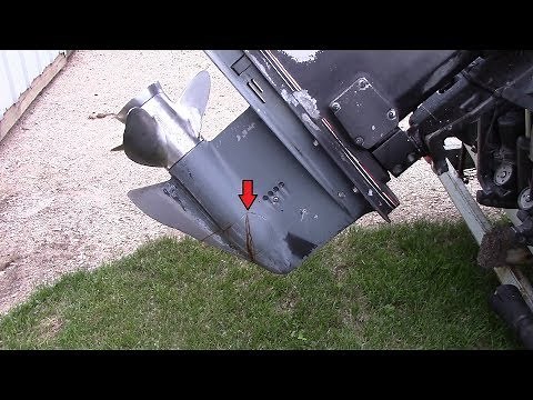 #1 Johnson Outboard Lower Unit Crack Repair/Rebuild