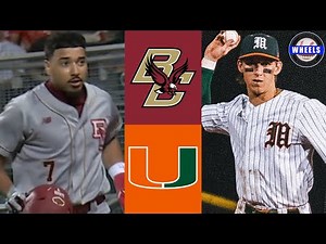 Boston College vs #24 Miami (Crazy Game!) | Game 1 | 2026 College Baseball Highlights