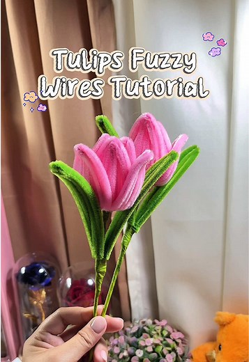 Fuzzy Wire Tulips Tutorial: Create Beautiful Bouquets