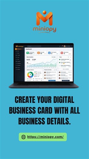 How to Create a Digital Business Card with Miniopy | V Card Tutorial