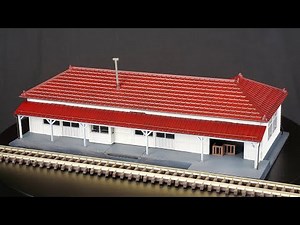 Let's make a realistic wooden station building! / Model Train Layout Update