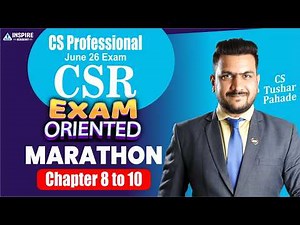 📚 CSR & SG Revision | Lec 3 | June 26 Exams | CS Professional