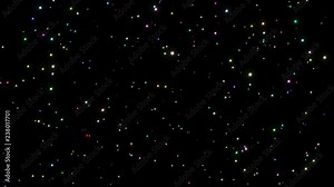 Magic particles fly around the screen.Abstract background with moving and flicker particles.