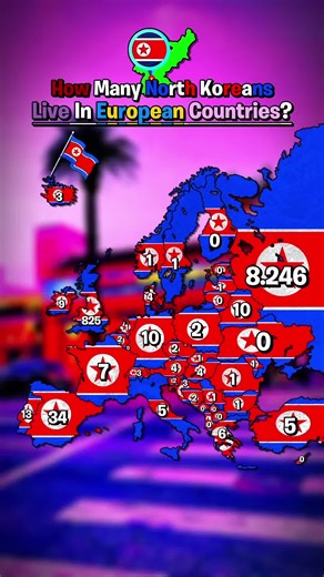 - How Many North Koreans Live In European Countries?🇰🇵 - #trending #volleyballmapz #fyp #mapping #tiktok