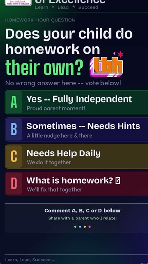 Who Does the Homework? #admissionsopen #humbleschool #children #education #tips #schoolyear #hw