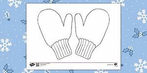 Printable Winter Clothes Colouring Page