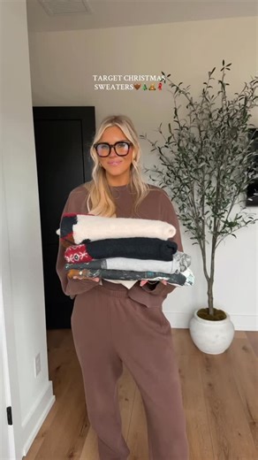 Maegan Thompson on Instagram: "new target christmas sweaters🤭🧸♥️👏🏻 comment “shop” for links!! #target #targetfinds #christmas #targethaul #fyp"