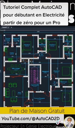 Tutoriel complet autocad pour débutant en Electricité Bâtiment #TutorielAutoCAD #AutoCad #BTP