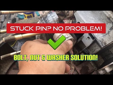 how to remove stuck piston gudgeon pin without special tools (2021 updated)