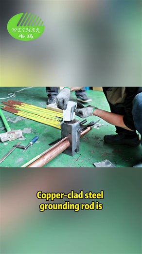 Tough Copper-Clad Steel Grounding Rod for Complex Terrains