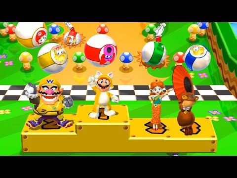Mario Party 9 Garden Battle - Mario vs Wario vs Daisy vs Rosalina (Master Difficulty)#mario