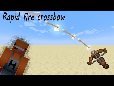 How to make rapid fire crossbow | Under one minute