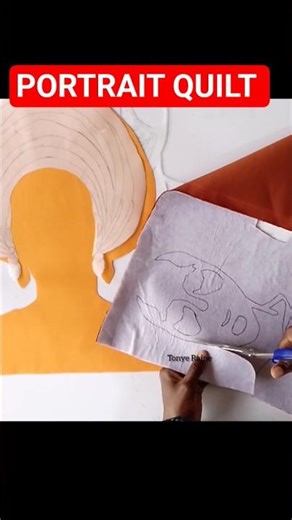 Portrait Quilting for Beginners #viral #shorts #quilted